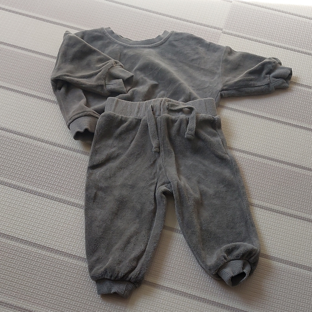 Cozy Quincy Mae Velour Set - Dusk